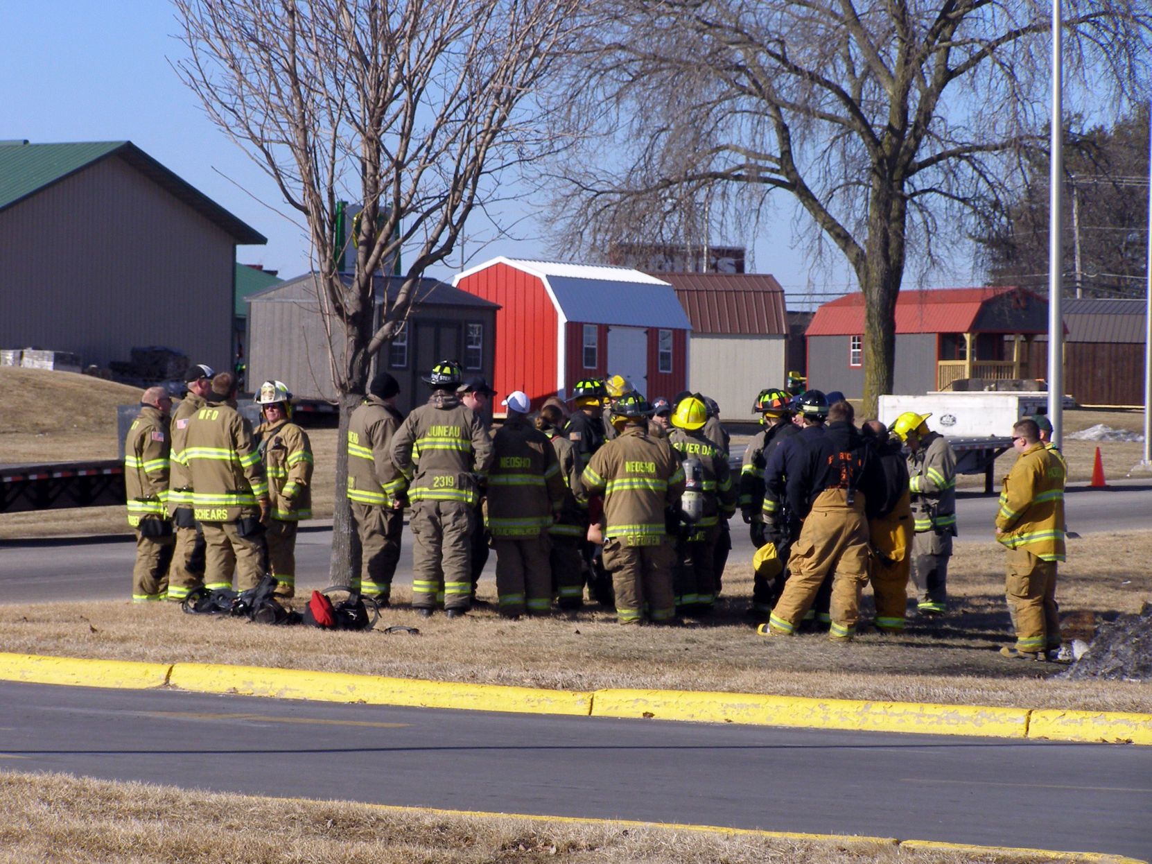 Investigation photos from 109 Knaup Drive explosion